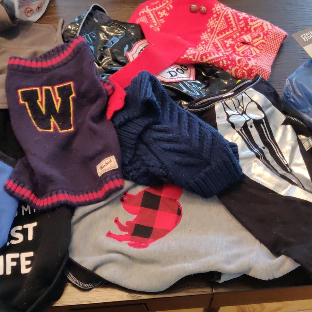 Dog sweaters size small